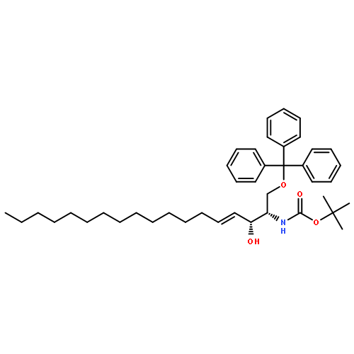 (+)- tert-butyl {(1S,2R,3E)-2-Hydroxy-1-[(trityloxy)methyl]heptadec-3-en-1-yl}carbamate