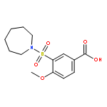 3-(1-azepanylsulfonyl)-4-methoxybenzoic acid