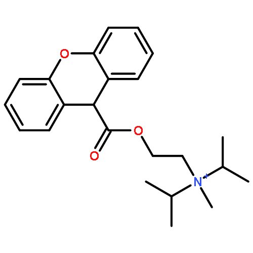 2-Propanaminium,N-methyl-N-(1-methylethyl)-N-[2-[(9H-xanthen-9-ylcarbonyl)oxy]ethyl]-