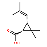 Cyclopropanecarboxylicacid, 2,2-dimethyl-3-(2-methyl-1-propen-1-yl)-, (1R,3S)-rel-