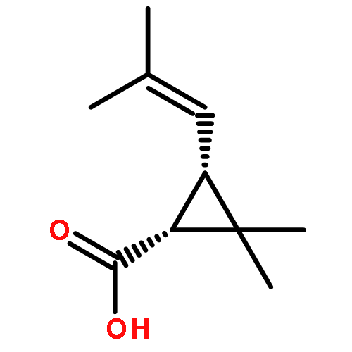 Cyclopropanecarboxylicacid, 2,2-dimethyl-3-(2-methyl-1-propen-1-yl)-, (1R,3S)-rel-