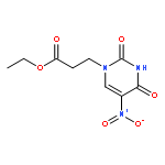 1(2H)-Pyrimidinepropanoicacid, 3,4-dihydro-5-nitro-2,4-dioxo-, ethyl ester