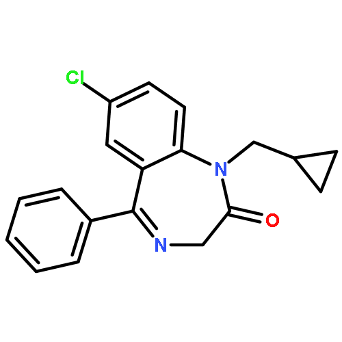 2H-1,4-Benzodiazepin-2-one,7-chloro-1-(cyclopropylmethyl)-1,3-dihydro-5-phenyl-