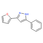 1H-Pyrazole, 3-(2-furanyl)-5-phenyl-