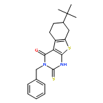 <br>3-Benzyl-7-(tert-butyl)-2-mercapto-5,6,7,8-tetrahydrobenzo[4,5]thieno[2,3-d ]pyrimidin-4(3H)-one