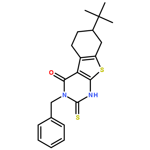 <br>3-Benzyl-7-(tert-butyl)-2-mercapto-5,6,7,8-tetrahydrobenzo[4,5]thieno[2,3-d ]pyrimidin-4(3H)-one