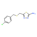 5-(((4-Chlorobenzyl)thio)methyl)-1,3,4-thiadiazol-2-amine