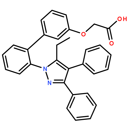 2-((2'-(5-Ethyl-3,4-diphenyl-1H-pyrazol-1-yl)-[1,1'-biphenyl]-3-yl)oxy)acetic acid