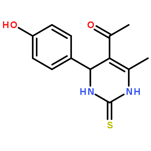 Ethanone,1-[1,2,3,4-tetrahydro-4-(4-hydroxyphenyl)-6-methyl-2-thioxo-5-pyrimidinyl]-