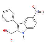 1H-Indole-2-carboxylic acid, 1-methyl-5-nitro-3-phenyl-