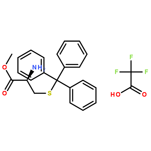 L-Cysteine, S-(triphenylmethyl)-, methyl ester, trifluoroacetate