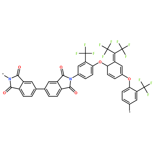 Poly[(1,3-dihydro-1,3-dioxo-2H-isoindole-2,5-diyl)[2,2,2-trifluoro-1-(triflu
oromethyl)ethylidene](1,3-dihydro-1,3-dioxo-2H-isoindole-5,2-diyl)[3-(tri
fluoromethyl)-1,4-phenylene]oxy-1,4-phenyleneoxy[2-(trifluoromethyl)-1,
4-phenylene]]