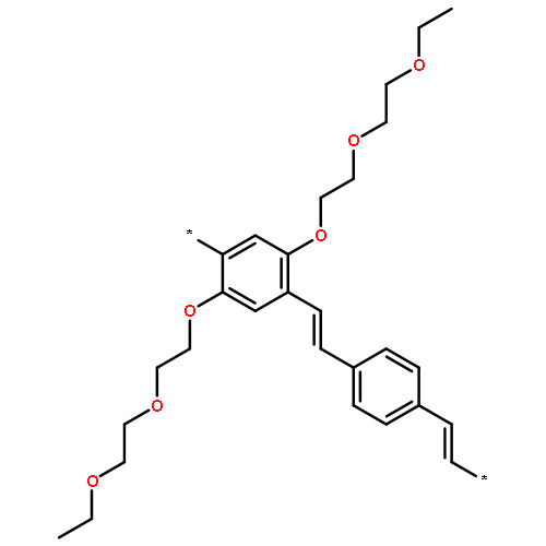 Poly[[2,5-bis[2-(2-ethoxyethoxy)ethoxy]-1,4-phenylene]-1,2-ethenediyl-1,
4-phenylene-1,2-ethenediyl]