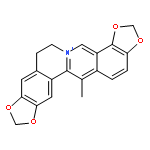 Bis[1,3]benzodioxolo[5,6-a:4',5'-g]quinolizinium,6,7-dihydro-13-methyl-