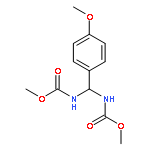 Dimethyl ((4-methoxyphenyl)methylene)dicarbamate