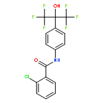 2-chloro-N-[4-(1,1,1,3,3,3-hexafluoro-2-hydroxypropan-2-yl)phenyl]benzamide