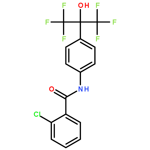 2-chloro-N-[4-(1,1,1,3,3,3-hexafluoro-2-hydroxypropan-2-yl)phenyl]benzamide