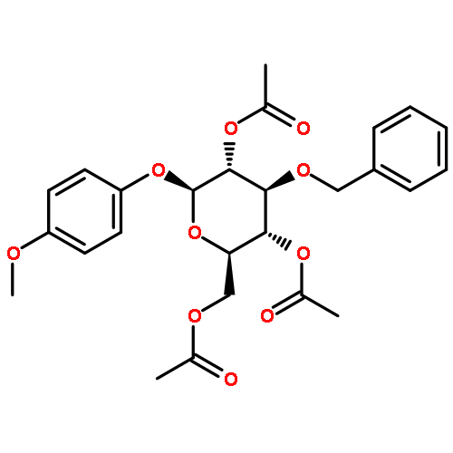 b-D-Glucopyranoside,4-methoxyphenyl 3-O-(phenylmethyl)-, triacetate (9CI)