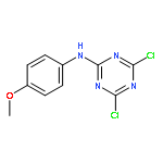 4,6-dichloro-N-(4-methoxyphenyl)-1,3,5-triazin-2-amine