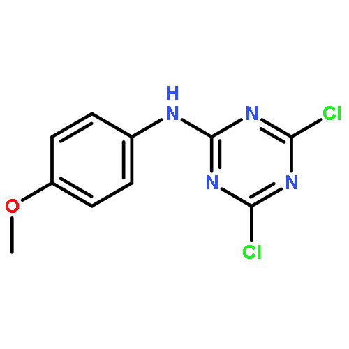 4,6-dichloro-N-(4-methoxyphenyl)-1,3,5-triazin-2-amine