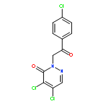 3(2H)-Pyridazinone, 4,5-dichloro-2-[2-(4-chlorophenyl)-2-oxoethyl]-