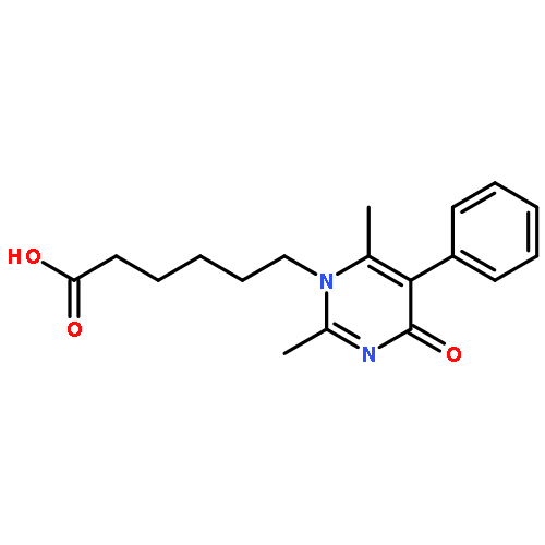 1(4H)-Pyrimidinehexanoic acid, 2,6-dimethyl-4-oxo-5-phenyl-