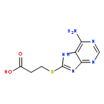 3-((6-Amino-9H-purin-8-yl)thio)propanoic acid