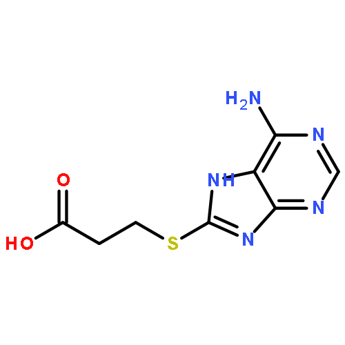 3-((6-Amino-9H-purin-8-yl)thio)propanoic acid