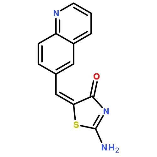 4(5H)-Thiazolone, 2-amino-5-(6-quinolinylmethylene)-