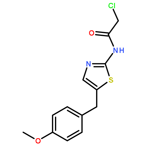 2-chloro-N-(5-(4-methoxybenzyl)thiazol-2-yl)acetamide