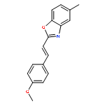 2-[2-(4-METHOXYPHENYL)ETHENYL]-5-METHYL-1,3-BENZOXAZOLE 