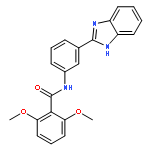 Benzamide, N-[3-(1H-benzimidazol-2-yl)phenyl]-2,6-dimethoxy-