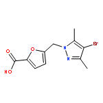 2-Furancarboxylic acid,5-[(4-bromo-3,5-dimethyl-1H-pyrazol-1-yl)methyl]-