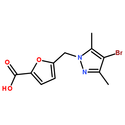 2-Furancarboxylic acid,5-[(4-bromo-3,5-dimethyl-1H-pyrazol-1-yl)methyl]-