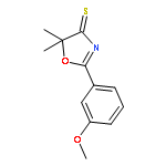 4(5H)-OXAZOLETHIONE, 2-(3-METHOXYPHENYL)-5,5-DIMETHYL-