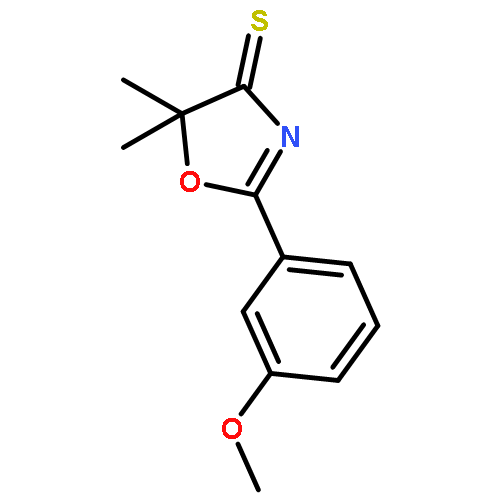 4(5H)-OXAZOLETHIONE, 2-(3-METHOXYPHENYL)-5,5-DIMETHYL-