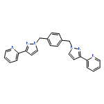 2-[1-[[4-[(3-PYRIDIN-2-YLPYRAZOL-1-YL)METHYL]PHENYL]METHYL]PYRAZOL-3-YL]PYRIDINE 