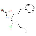 2-OXAZOLIDINONE, 4-(1-CHLOROPENTYLIDENE)-5-(2-PHENYLETHYL)-, (4Z)-