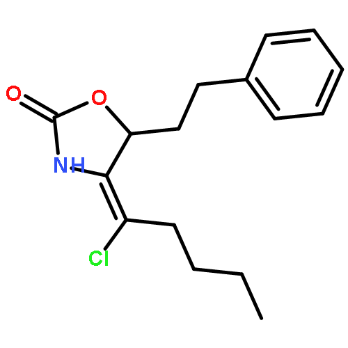 2-OXAZOLIDINONE, 4-(1-CHLOROPENTYLIDENE)-5-(2-PHENYLETHYL)-, (4Z)-