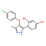 1,3-Benzenediol, 4-[4-(4-chlorophenoxy)-5-methyl-1H-pyrazol-3-yl]-