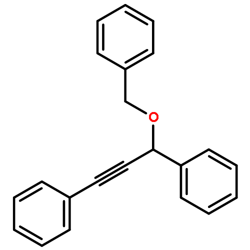 Benzene, 1,1'-[3-(phenylmethoxy)-1-propyne-1,3-diyl]bis-