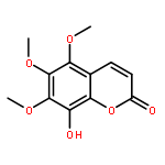 2H-1-Benzopyran-2-one, 8-hydroxy-5,6,7-trimethoxy-