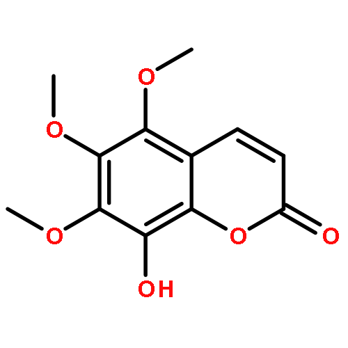 2H-1-Benzopyran-2-one, 8-hydroxy-5,6,7-trimethoxy-