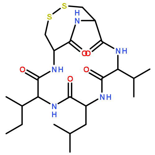 Cyclo(D-cysteinyl-D-cysteinyl-L-valyl-D-leucyl-L-isoleucyl),cyclic (1®2)-disulfide