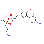 2-aminoethoxy-[[5-(4-amino-2-oxo-pyrimidin-1-yl)-3,4-dihydroxy-oxolan-2-yl]methoxy-hydroxy-phosphoryl]oxy-phosphinic Acid