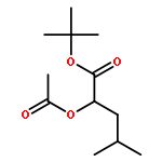 Pentanoic acid, 2-(acetyloxy)-4-methyl-, 1,1-dimethylethyl ester, (2S)-