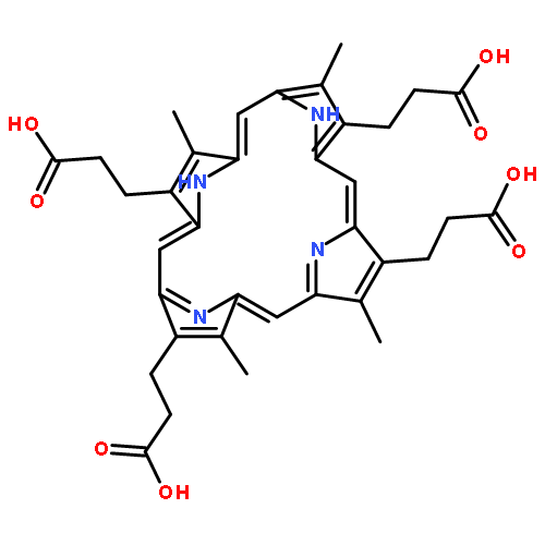 3-[8,12,18-TRIS(2-CARBOXYETHYL)-3,7,13,17-TETRAMETHYL-21,22-DIHYDROPORPHYRIN-2-YL]PROPANOIC ACID 