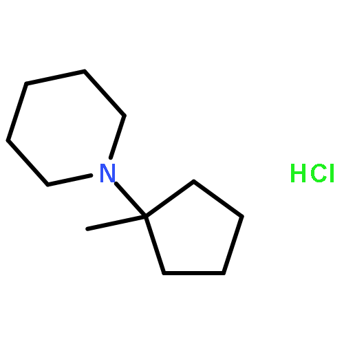 Piperidine,1-(1-methylcyclopentyl)-, hydrochloride (1:1)