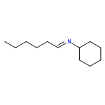 Cyclohexanamine, N-hexylidene-