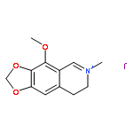 1,3-Dioxolo[4,5-g]isoquinolinium,7,8-dihydro-4-methoxy-6-methyl-, iodide (1:1)